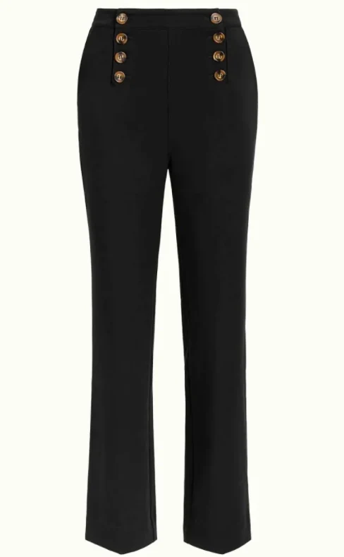 Zwarte sailor broek | King Louie Lara sailor pants broadway black