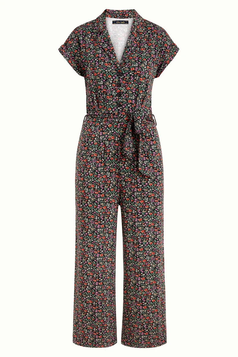 Jumpsuit met reverskraag | King Louie Darcy jumpsuit hermosa black
