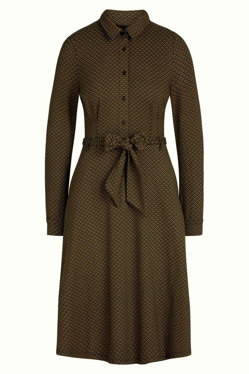 Overhemdjurk van duurzame viscose | King Louie sheeva dress afternoon black