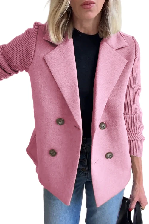 Dames Blazer Gebreid Licht Zakelijk