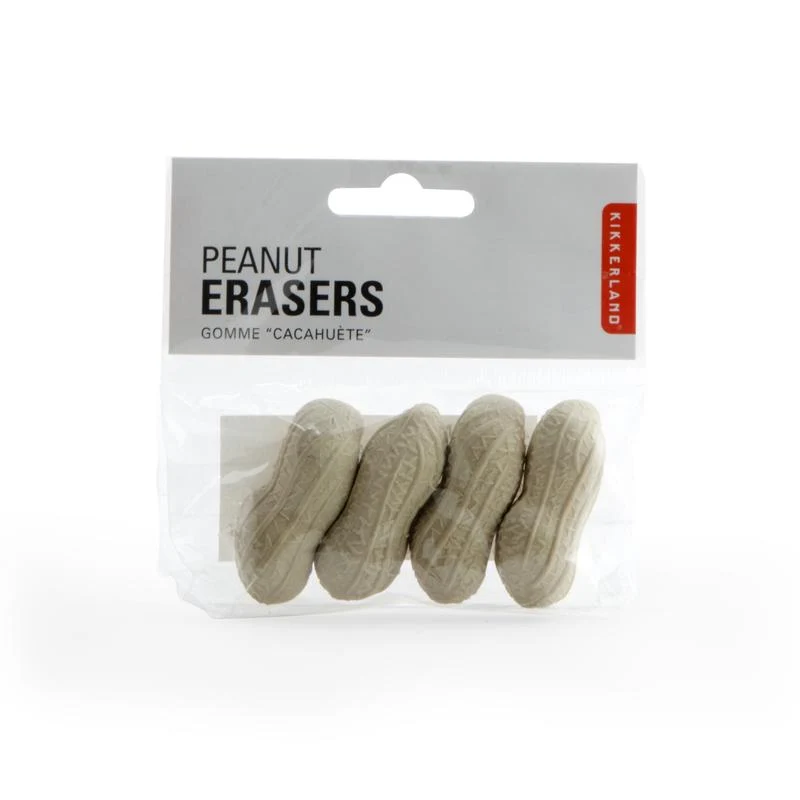 Kikkerland woodlands erasers peanuts