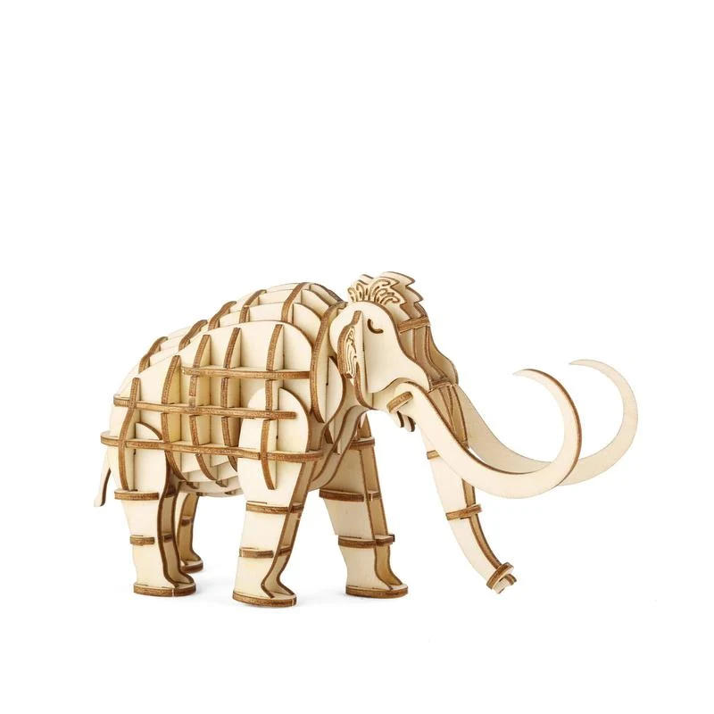Kikkerland mammoth 3D wooden puzzle