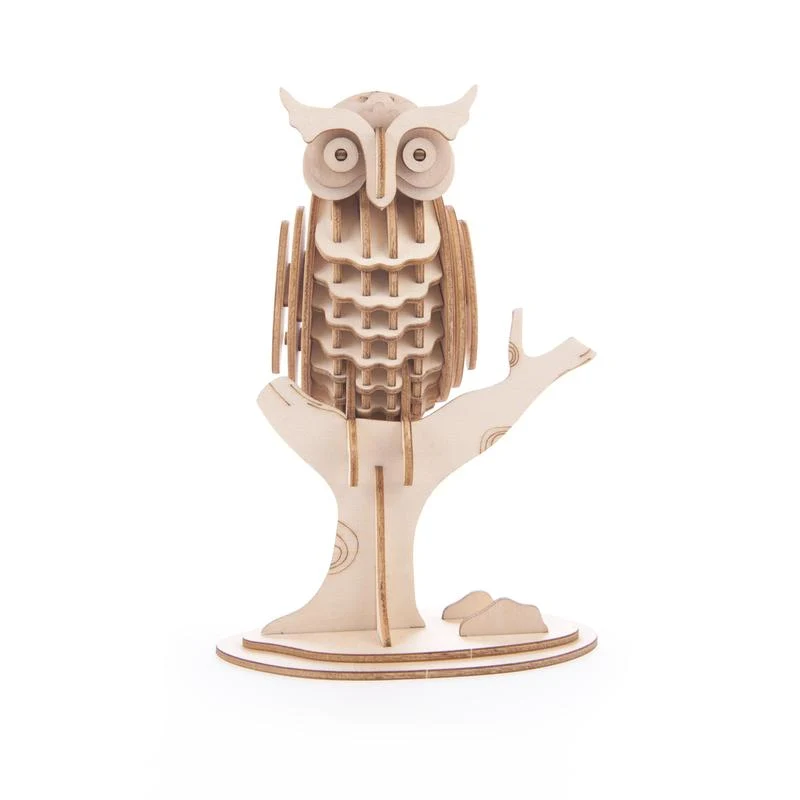 Kikkerland owl 3D wooden puzzle