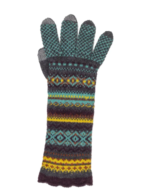 Warme lange handschoenen | Eribe alpine glove jade