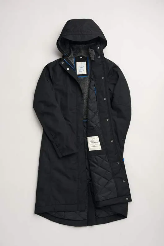Wind -en waterdichte jas | Seasalt Cornwall Janelle coat black