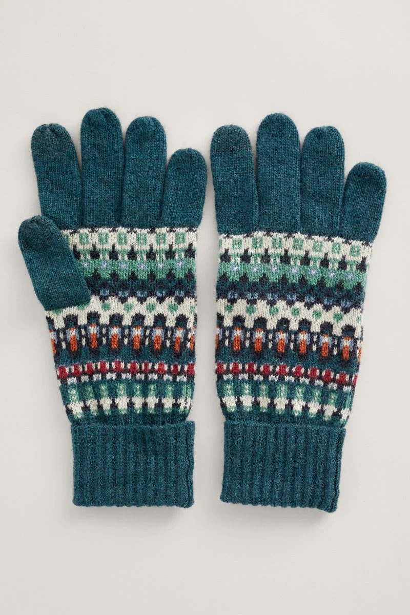 Slimme touchscreen handschoenen | Seasalt Cornwall very clever gloves treligts aran multi