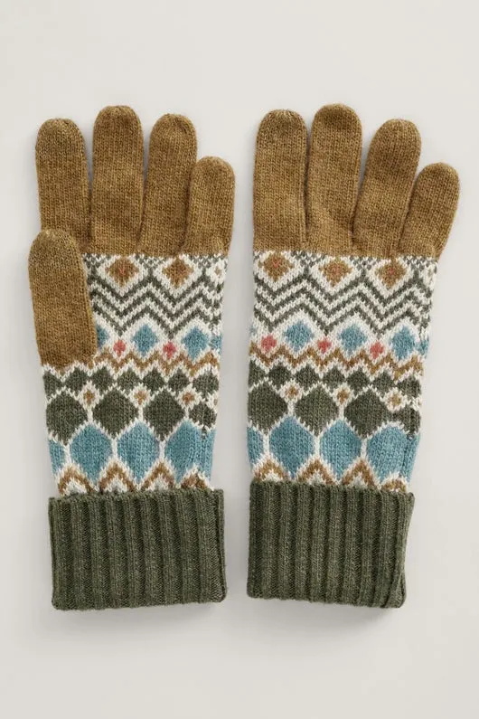 Slimme touchscreen handschoenen | Seasalt Cornwall very clever gloves andrena aran mix