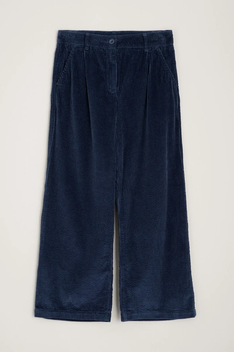 Blauwe broek met wijde pijpen | Seasalt Cornwall asphodel trousers admiral