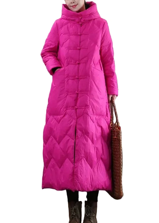 Dames Parka met Capuchon en Chinese Knop