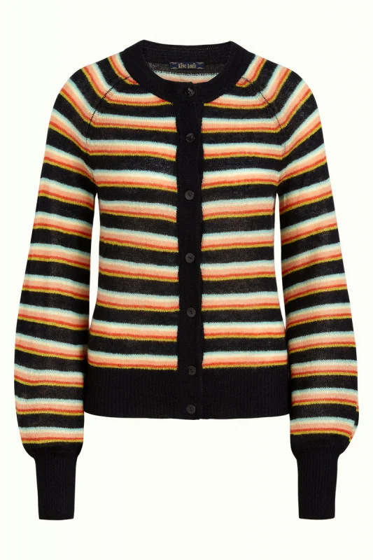 Vest met knoopsluiting | King Louie raglan bellsleeve cardi flashdance black