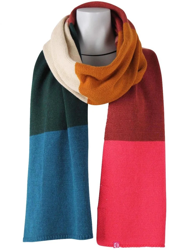 Lange kleurrijke sjaal | Danefae boa scarf blue