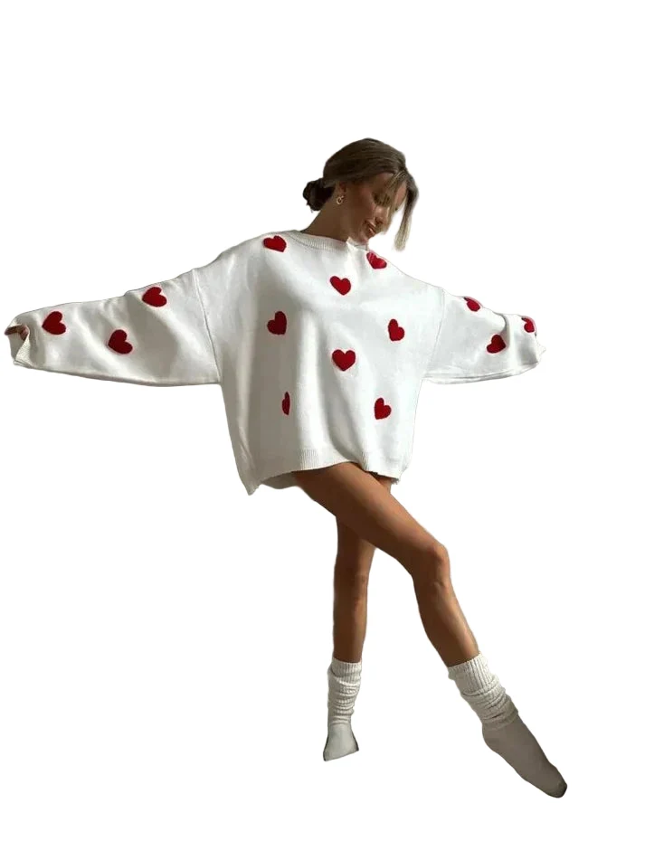 Dames Trui Casual Gebreid Met Geribbeld Ontwerp
