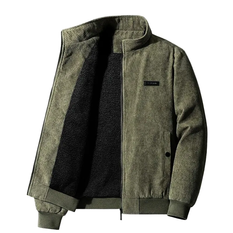 Heren Winterjas Retro Stijl met Sherpa Voering