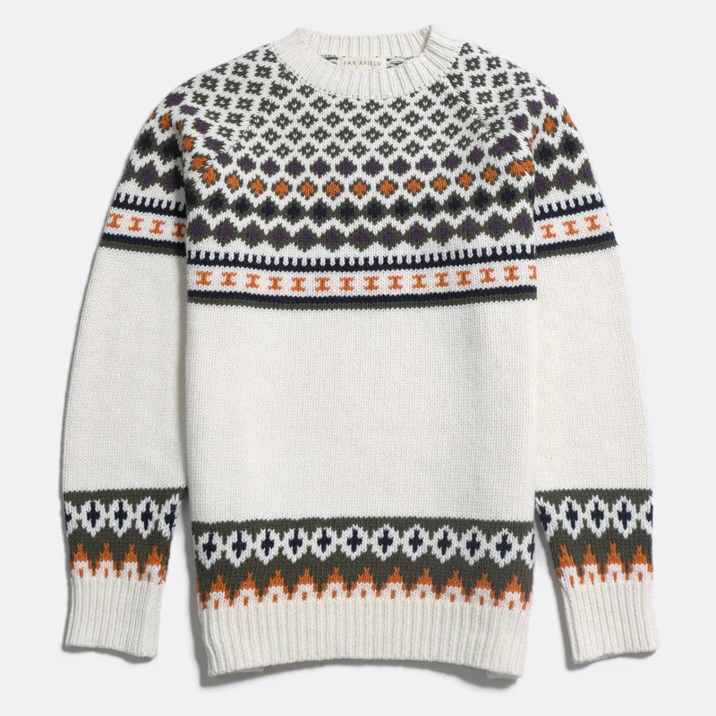 Gebreide trui met print | Far Afield Maurice knit multi