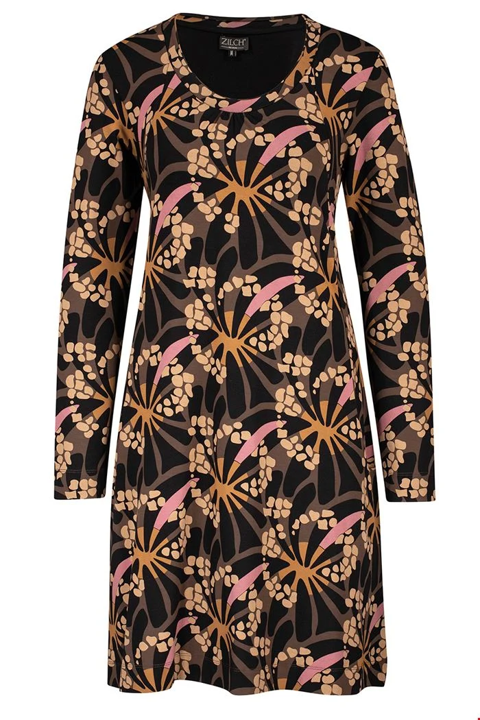 Jurk met handige zakken | Zilch dress pockets hippy marron