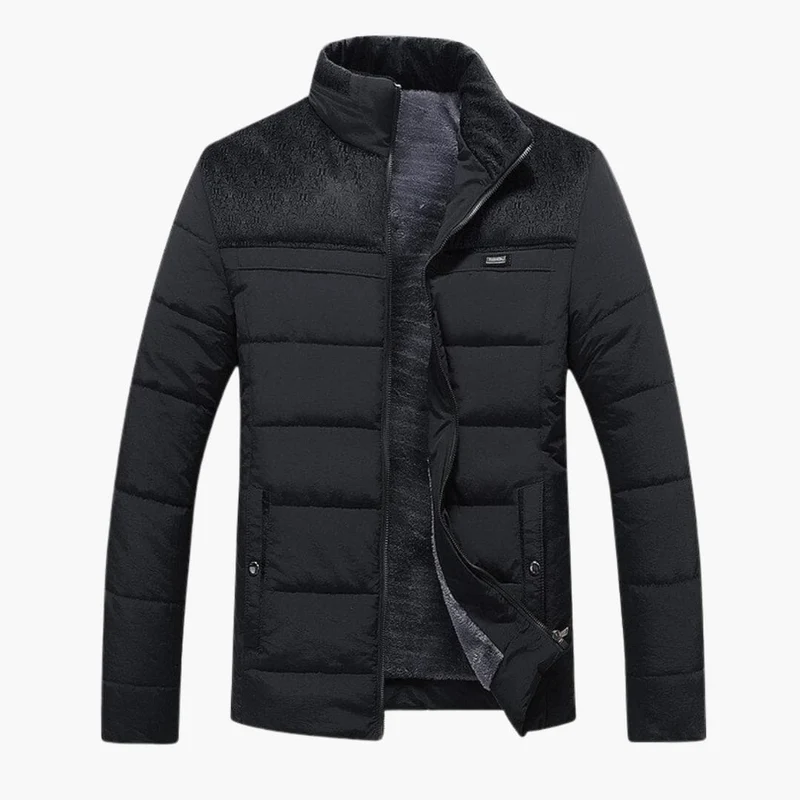 Heren Jack Gewatteerd Met Staande Kraag Voor Comfortabele Stijl