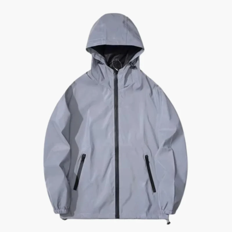 Heren Softshell Jas met Kap en Reflecterende Details