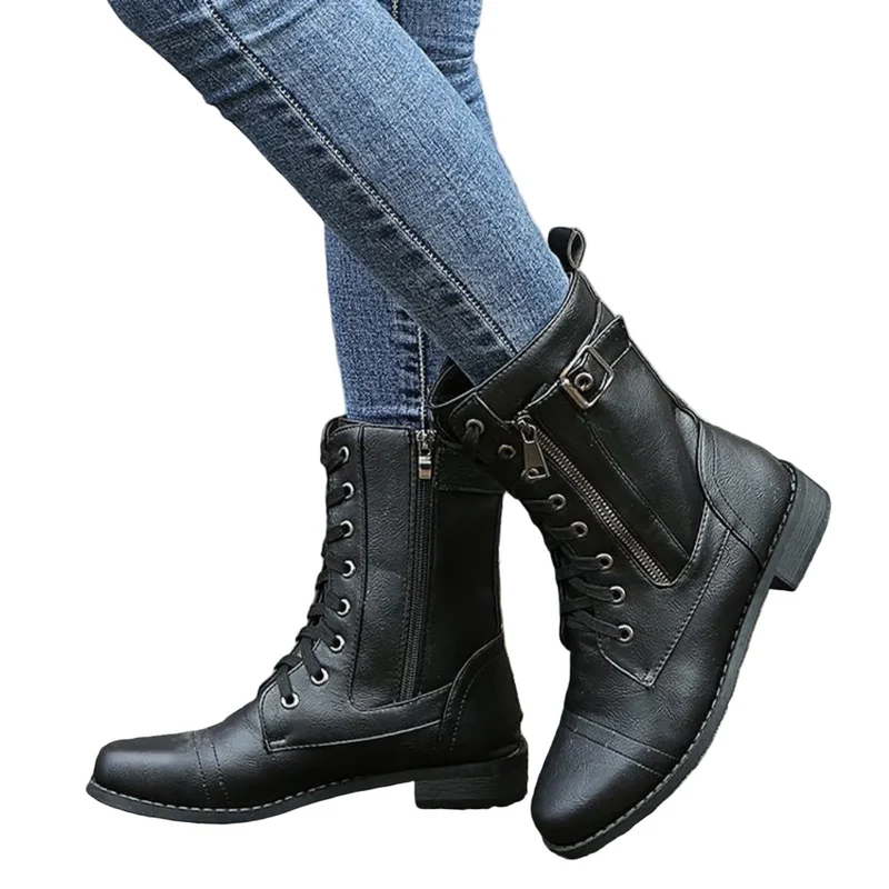 Dames Winterlaarzen met Veters voor Koud Weer