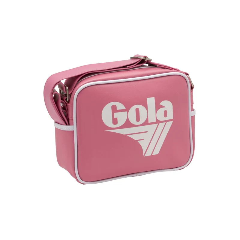 Gola micro redford messenger bag fluro pink / white