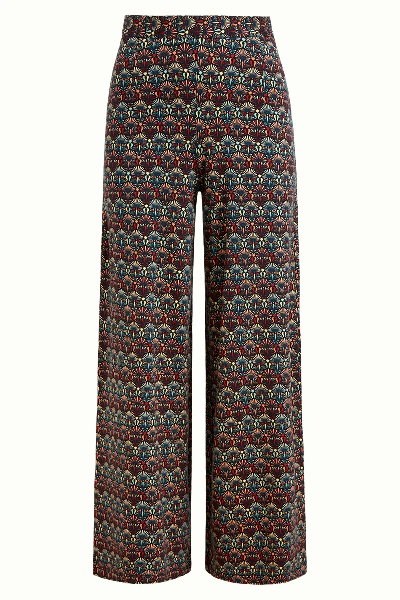 Broek met hoge taille | King Louie palazzo pants cabrera black