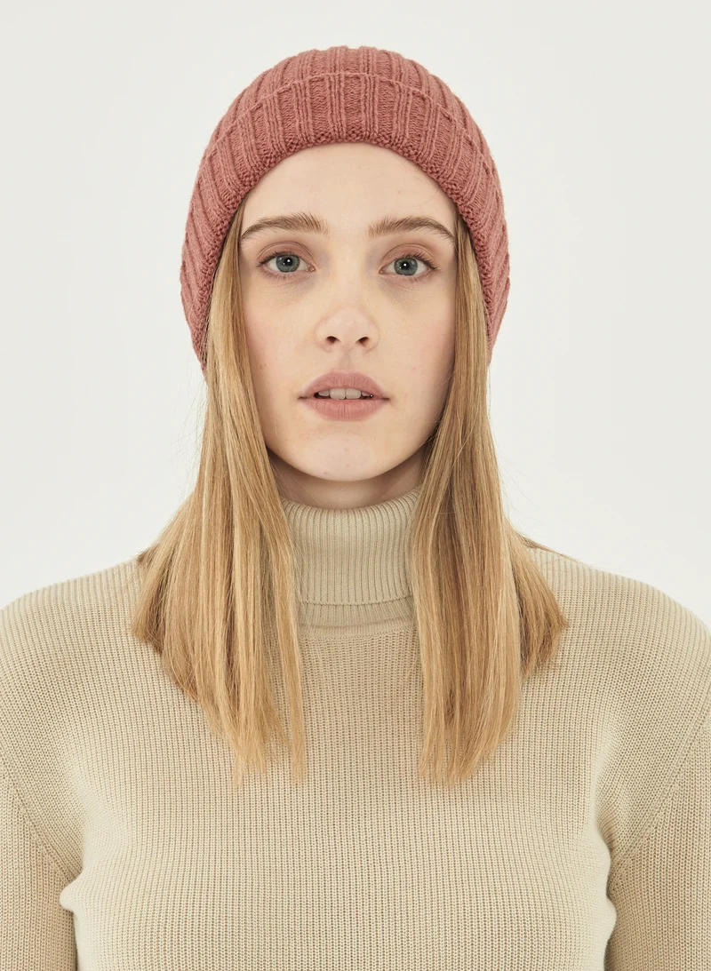 Rode uniseks muts | Organication unisex wool beanie ginger