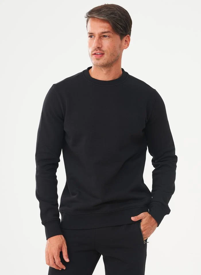 Trui van biologisch katoen | Organication men's sweatshirt black