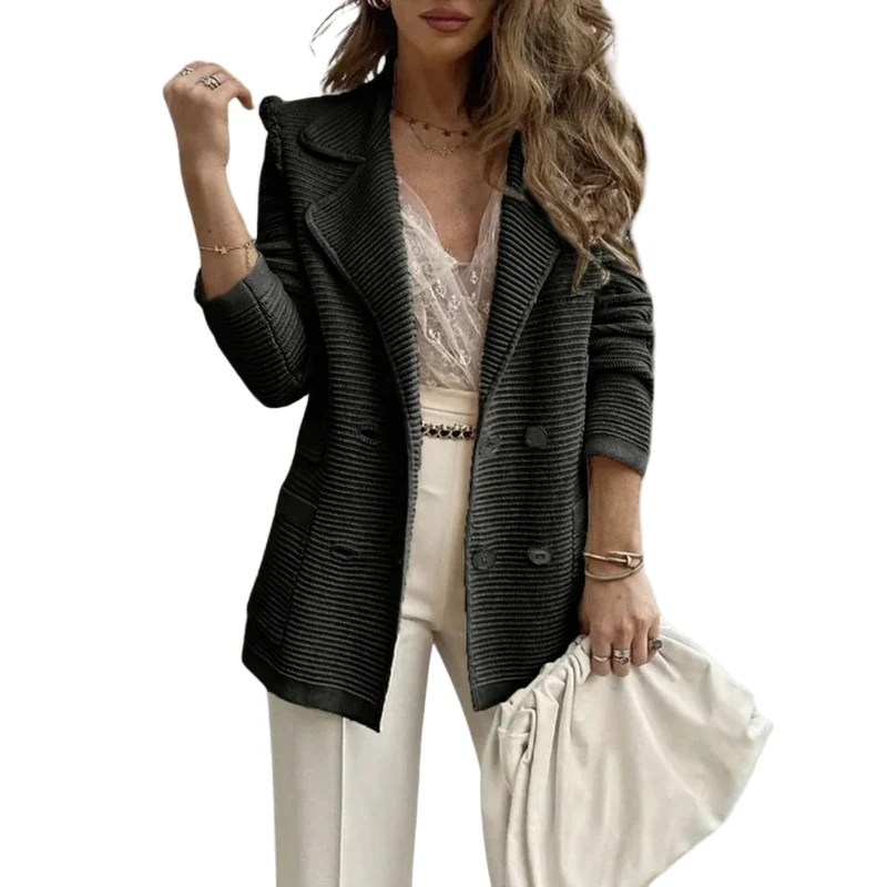 Blazer Dames Met Dubbele Snap Stijlvol