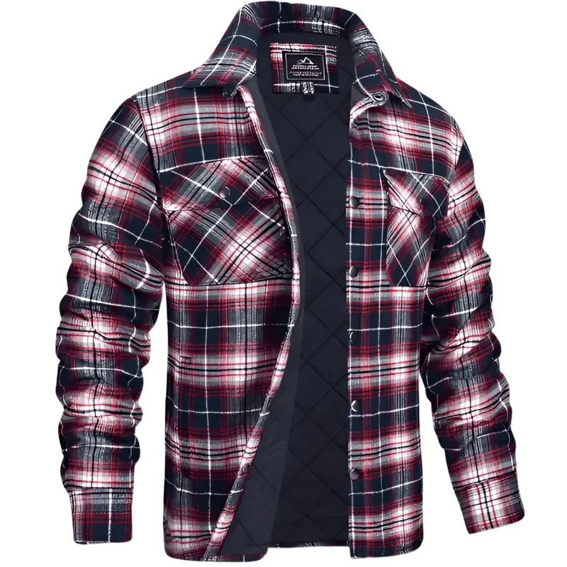 Heren Gewatteerd Shirtjack voor Buitenactiviteiten