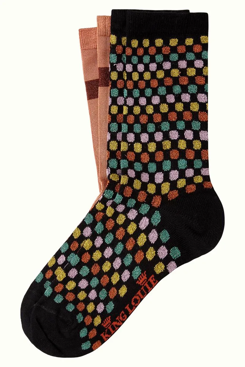 Comfortabele sokken van bamboe | King Louie socks 2-pack bulletproof black