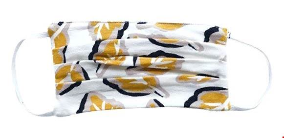 Mondkapje Met Bladerenprint | Zilch Face Mask Leaves Honey