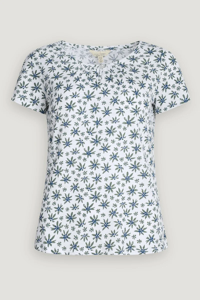 Top met keyhole | Seasalt Cornwall decorative arts top field daisies succulent
