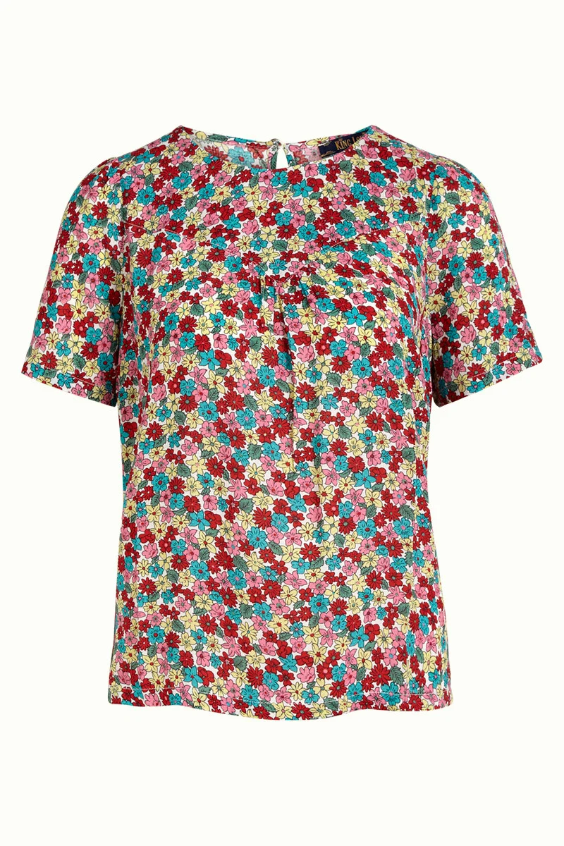 Top met losse fit | King Louie Izzy top cambria gardenia