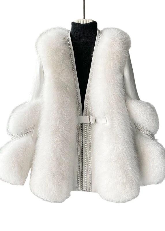 Dames V-hals Winterjas met Patchwork
