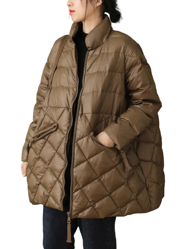 Dames Winter Down Coat met Ritszakken