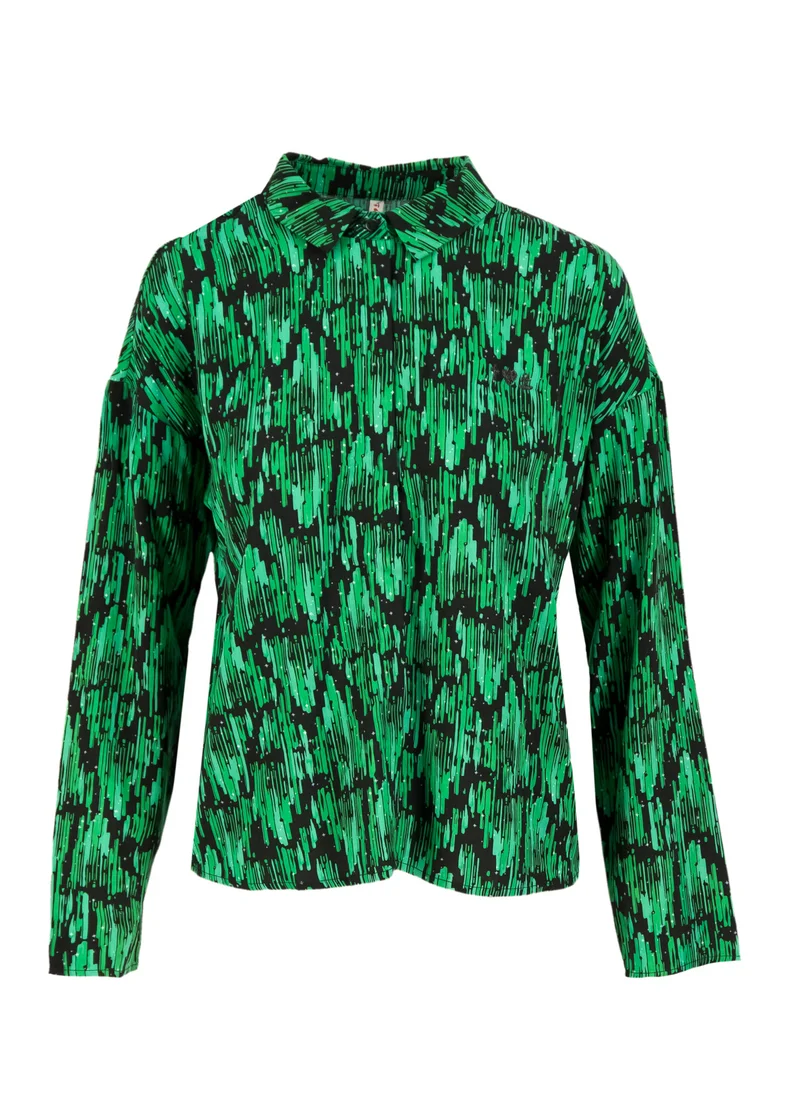 Blutsgeschwister Slow Flow Blusette Emerald Palace Black