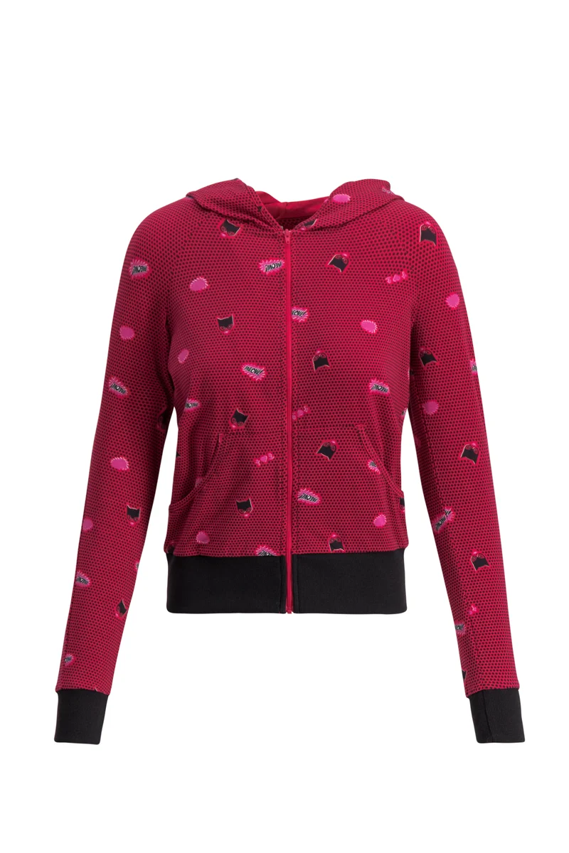 Blutsgeschwister Sweet Little Supergirl Zip Super Cat Rosa