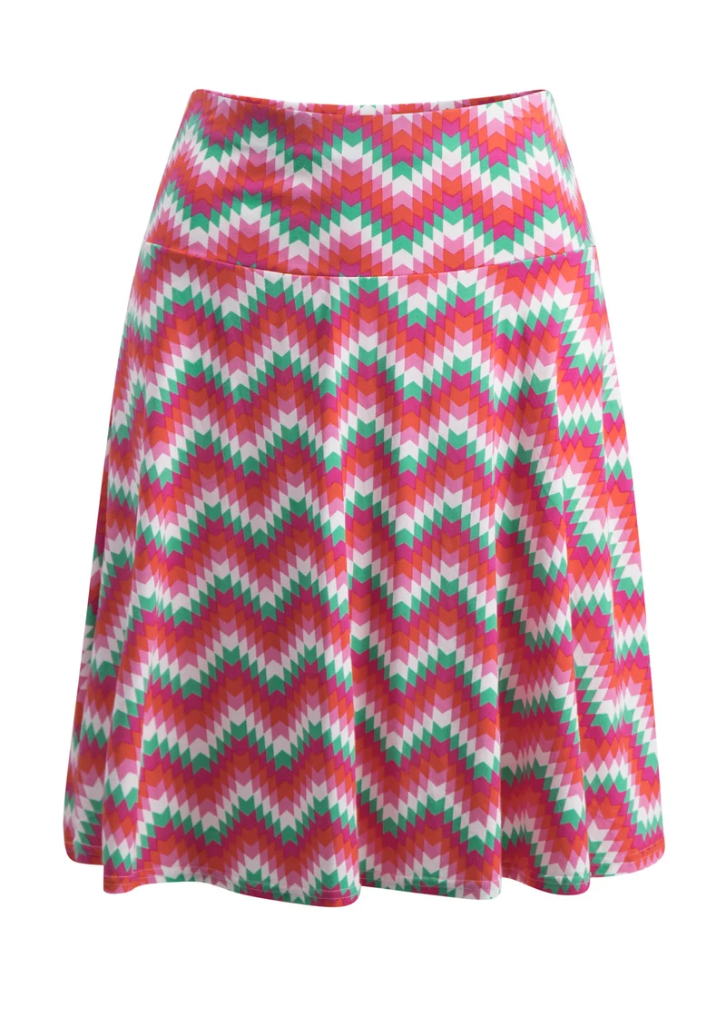 Blutsgeschwister Luma Ahoi Skirt Pink Hippie Zig Zag
