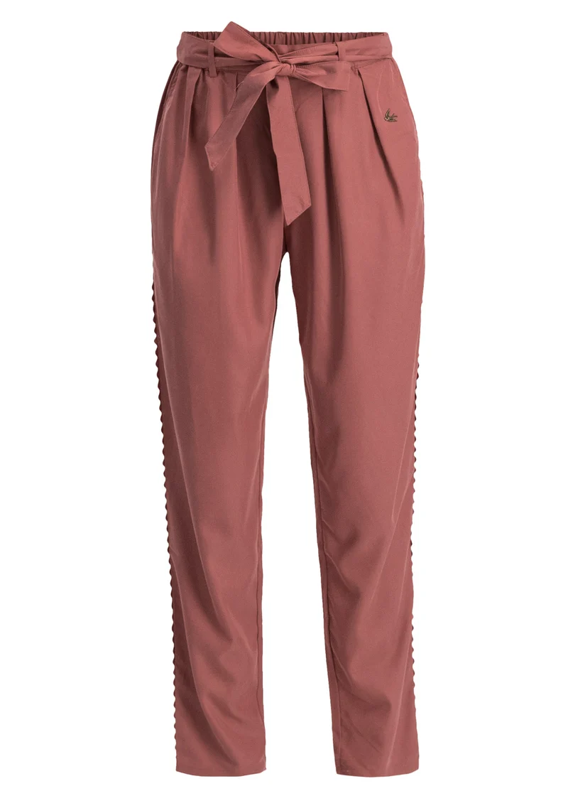 Blutsgeschwister Logo Woven Trousers Brown Rosewood Brown