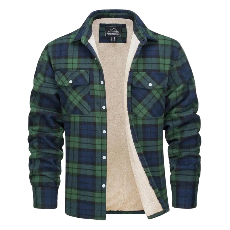 Heren Fleece Gevoerde Jas Modern