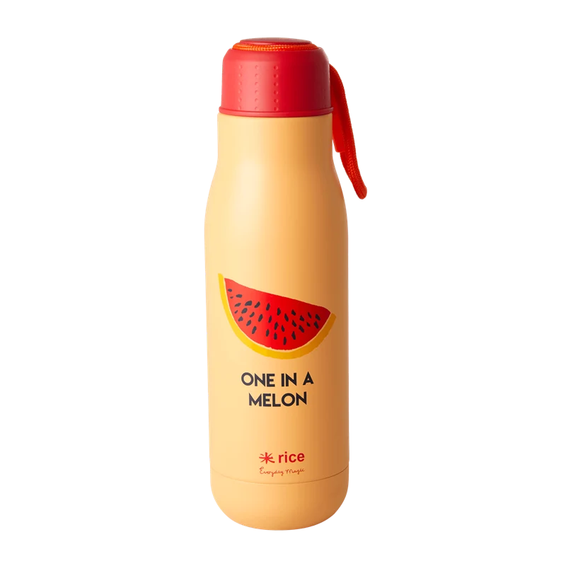 Rice stainless steel thermo bottle apricot one in a melon