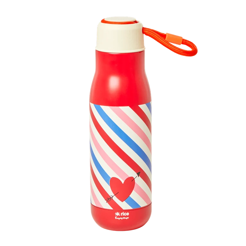 Rice stainless steel thermo bottle candy stripes