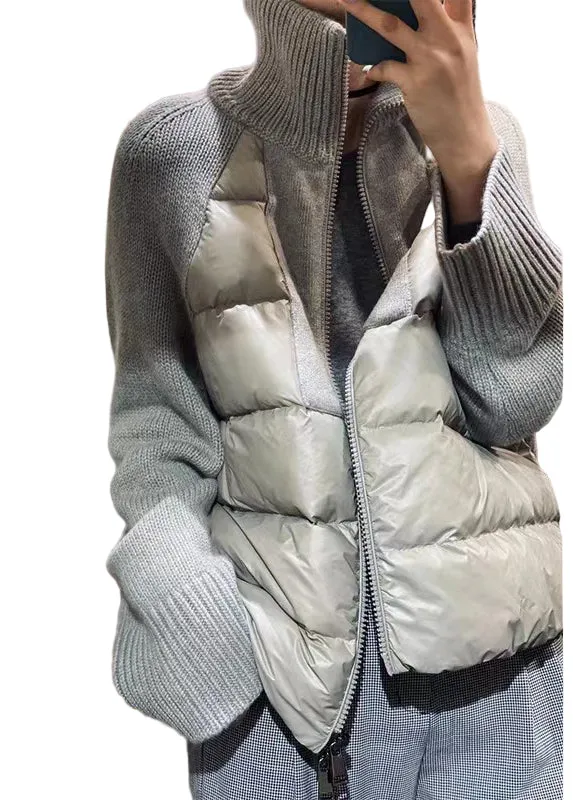 Dames Parka Met Rits en Coltrui Stijl voor Winter - Trendy Parka Jas Dames