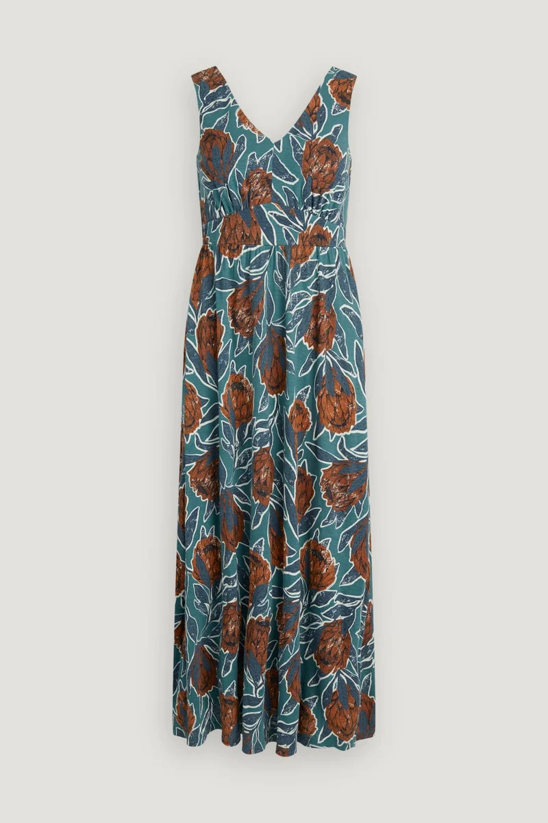 Mouwloze maxijurk van biologisch katoen | Seasalt Cornwall polmanter dress proteas gig