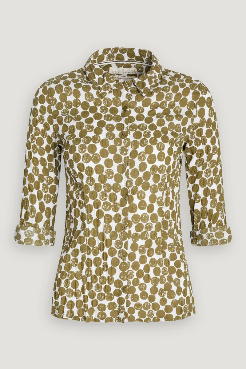 Blouse met stippenprint | Seasalt Cornwall Larissa shirt textured spot cut stem