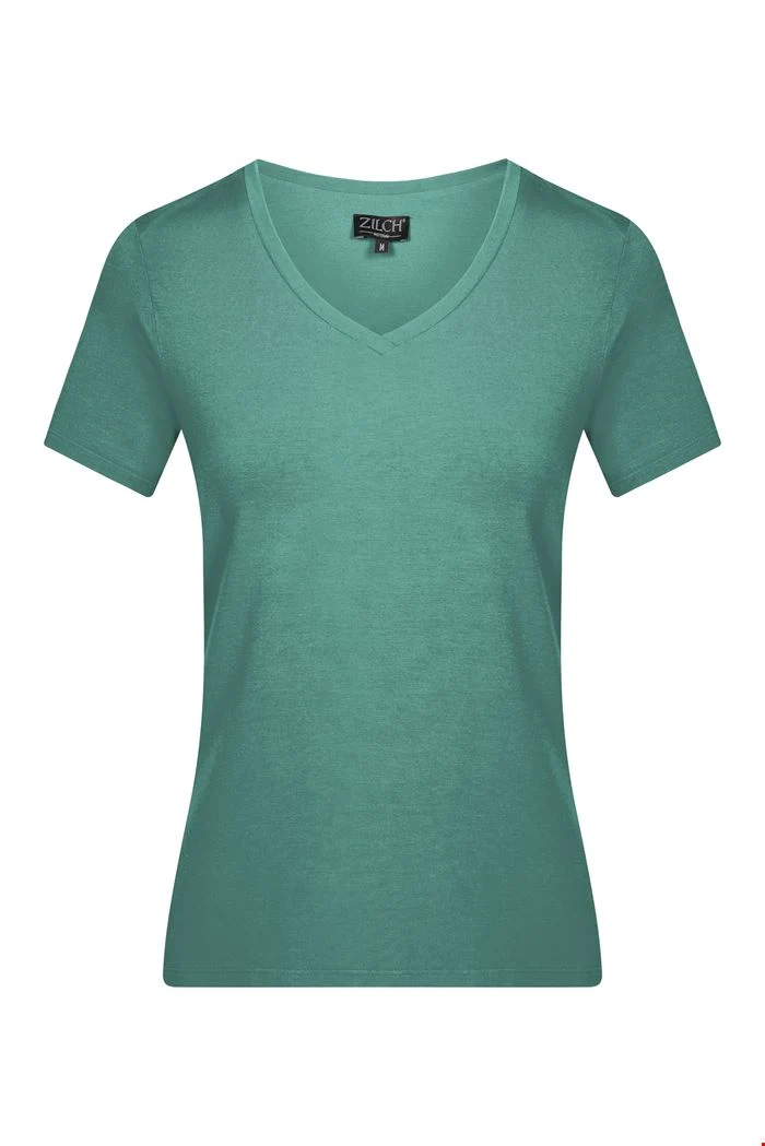 Top van duurzame viscose | Zilch top v-neck porcelain