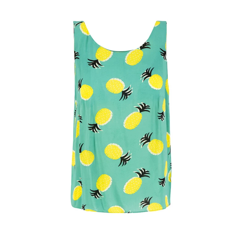 Blutsgeschwister Ruckenfein Top Pineapple Party