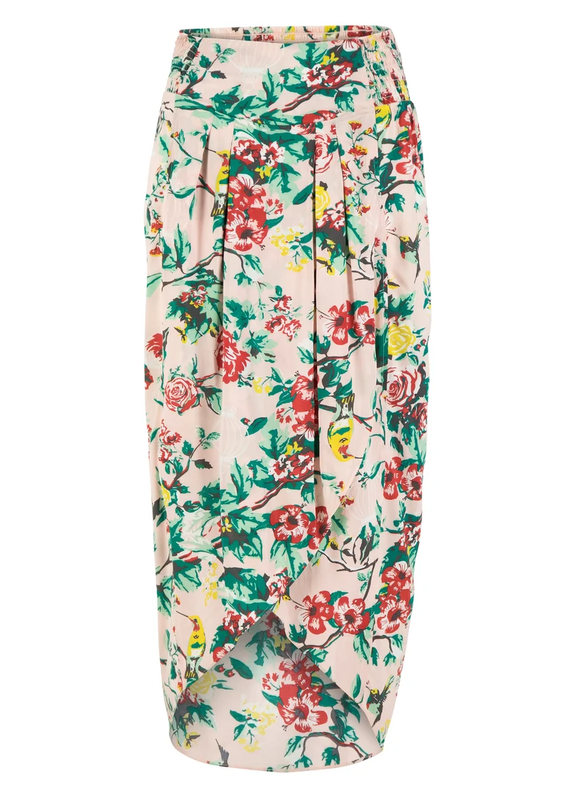Midi Roze Rok Met Overslag | Blutsgeschwister Fantastique Envelope Jupe Colibri Lovedance