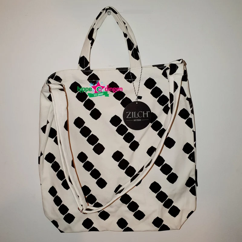 Witte Tas Met Ritssluiting | Zilch Canvas Bag Blocks Off White