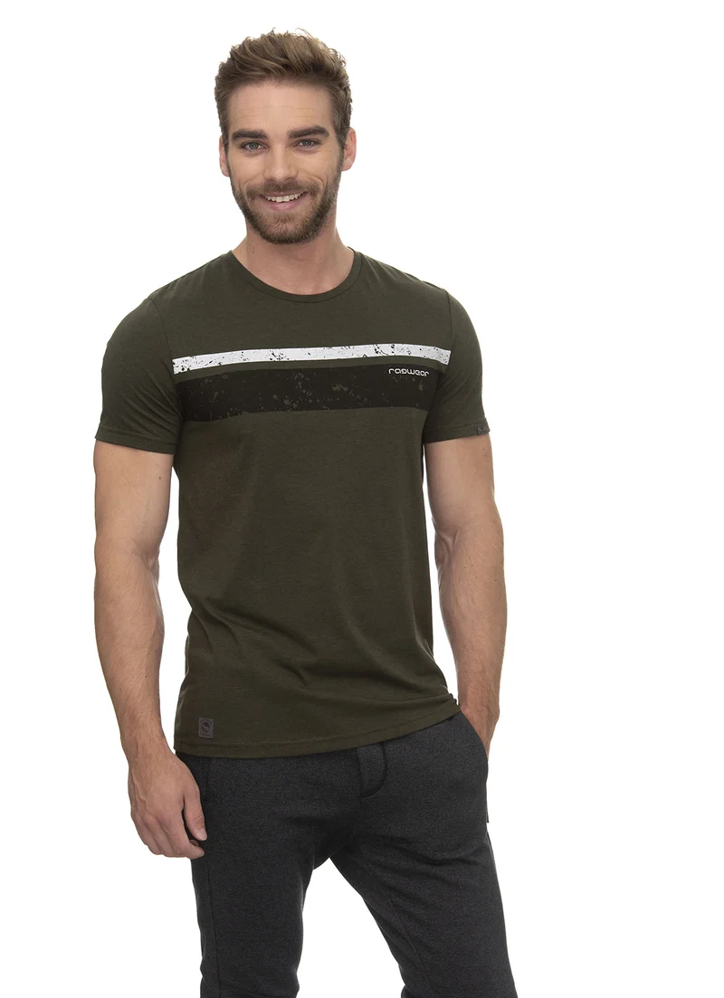 Ragwear Men T-Shirt Hake Organic Olive