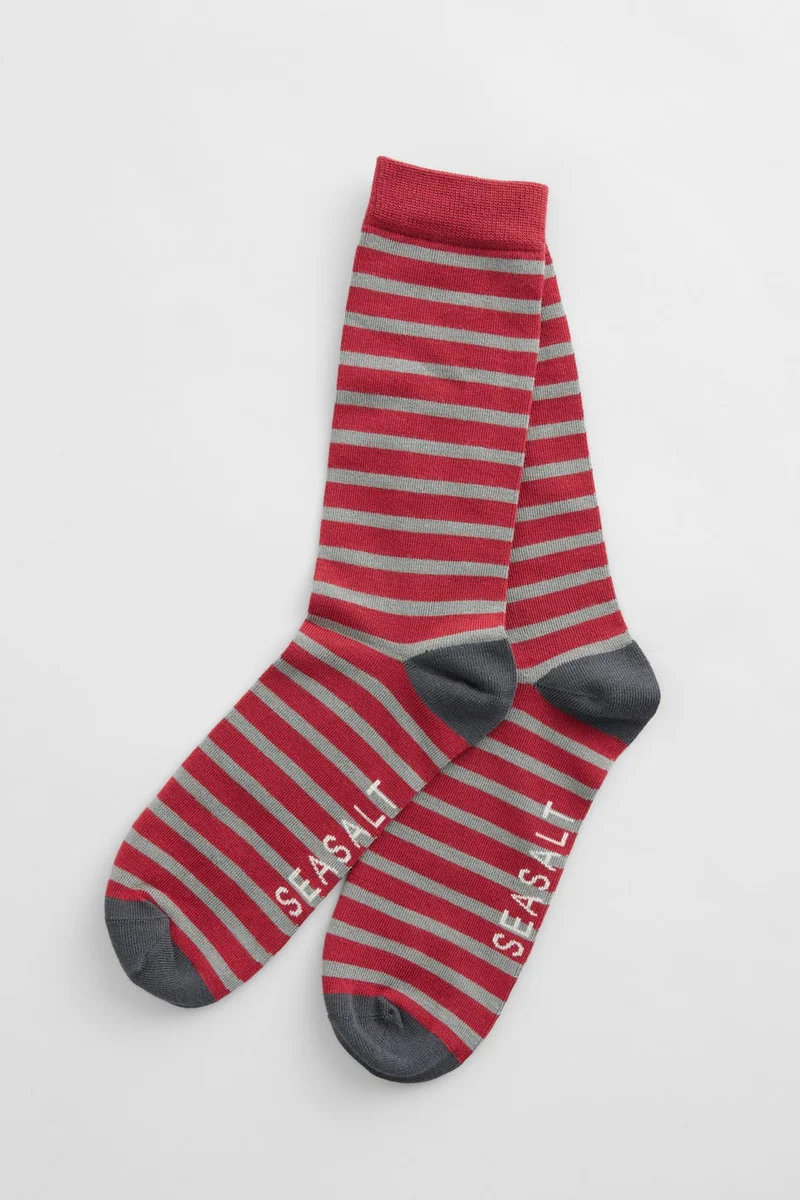 Seasalt Cornwall Men Socks Sailor Breton Dahlia Cobbe